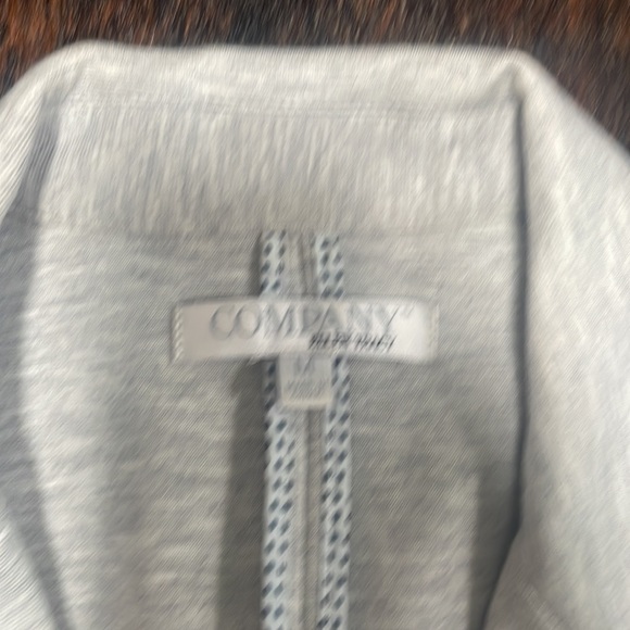 Company blazer, gray with blue trim, medium - Picture 4 of 4